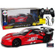 Lenktyninis sportinis automobilis R/C 1:18 Corvette C6.R raudonas 2.4 G žibintai Radijo bangomis valdomi žaislai