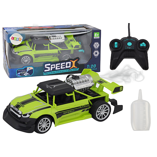 RC Automobilis 1:20 Dūmų Efekto Zaļš Radio vadāmās rotaļlietas