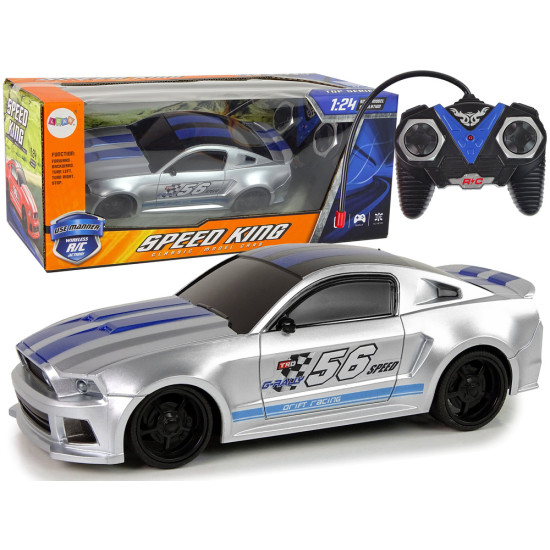 Nuotoliniu būdu valdomas R/C sportinis automobilis 1:24 Speed King Radijo bangomis valdomi žaislai