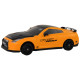 Nuotoliniu būdu valdomas sportinis automobilis R/C 1:24 geltonos spalvos keičiamais ratais Radijo bangomis valdomi žaislai