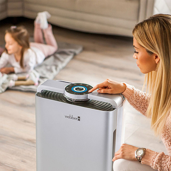 Oro valytuvas sidabrinės spalvos WI-FI  WEBBER AP9700 Elektronika ir buitiniai prietaisai WEBBER