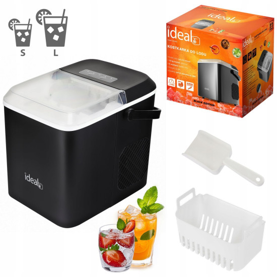 Ledo gaminimo aparatas kubeliams ir smulkintam ledui, 12 kg, IDEAL 100 W Elektronika ir buitiniai prietaisai IDEAL