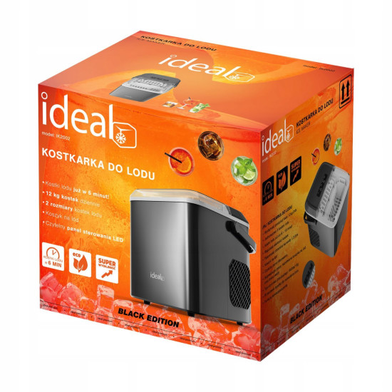 Ledo gaminimo aparatas kubeliams ir smulkintam ledui, 12 kg, IDEAL 100 W Elektronika ir buitiniai prietaisai IDEAL