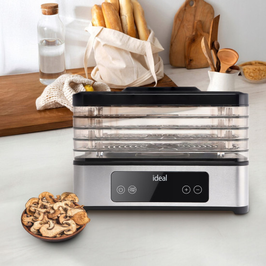 Large Food Dehydrator for Mushrooms Fruits Vegetables IDEAL INOX + Convection 400W + Timer Elektronika ir buitiniai prietaisai IDEAL