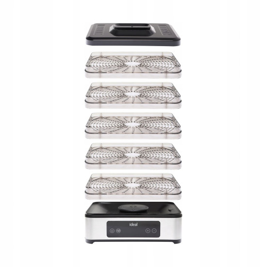 Large Food Dehydrator for Mushrooms Fruits Vegetables IDEAL INOX + Convection 400W + Timer Elektronika ir buitiniai prietaisai IDEAL