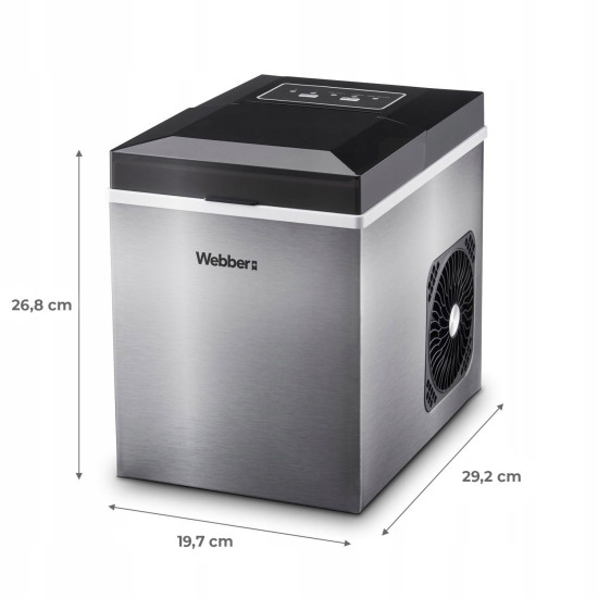 Ledo gaminimo aparatas kubeliams ir smulkintam ledui  WEBBER 165 W Elektronika ir buitiniai prietaisai WEBBER