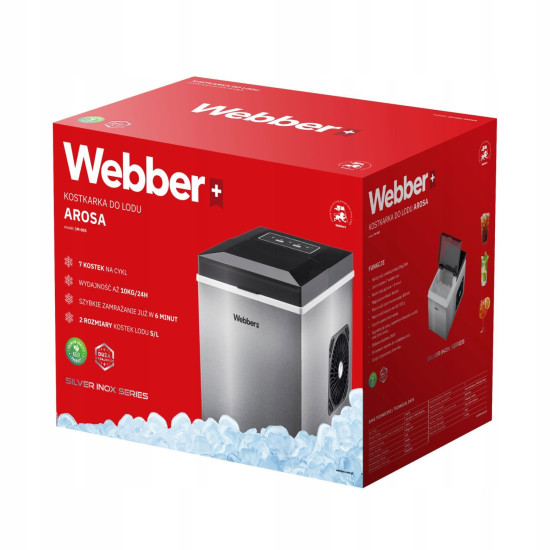 Ledo gaminimo aparatas kubeliams ir smulkintam ledui  WEBBER 165 W Elektronika ir buitiniai prietaisai WEBBER