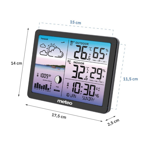 Meteorologinė stotis METEO SP107 Elektronika ir buitiniai prietaisai METEO
