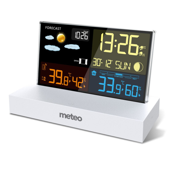 Meteorologinė stotelė balta su DCF METEO SP110B Elektronika ir buitiniai prietaisai METEO