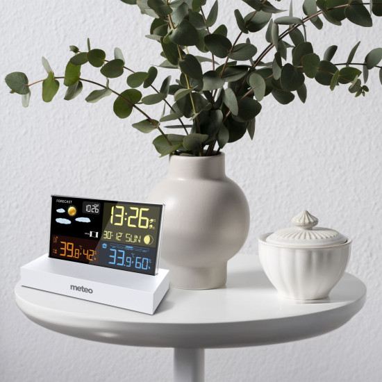 Meteorologinė stotelė balta su DCF METEO SP110B Elektronika ir buitiniai prietaisai METEO
