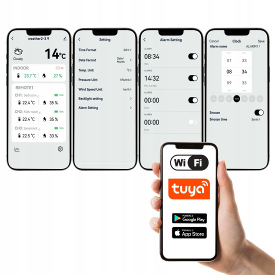 Meteorologinė stotis + oro taršos matuoklis Elektronika ir buitiniai prietaisai METEO