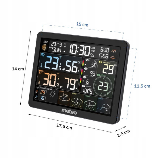 Meteorologinė stotis + oro taršos matuoklis Elektronika ir buitiniai prietaisai METEO