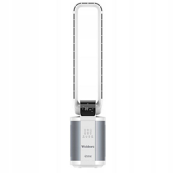 WEBBER WB1820 baltas ventiliatorius su drėkintuvu