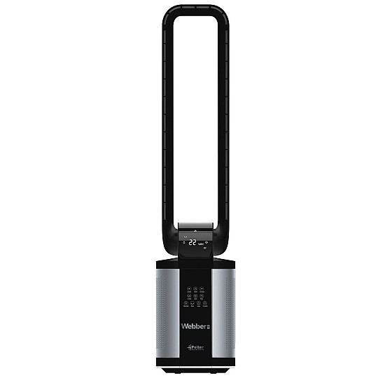 WEBBER WB1820 juodas ventiliatorius su drėkintuvu