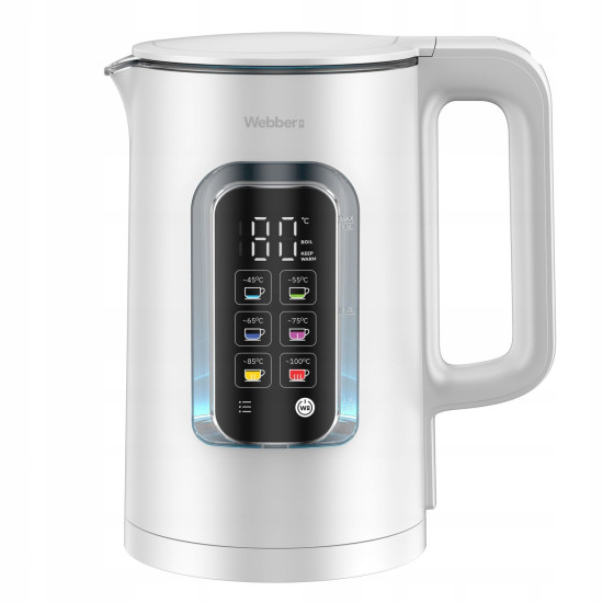 Elektrinis virdulys su temperatūros reguliatoriumi  Webber WK110 ELIYA 1,5L Elektronika ir buitiniai prietaisai WEBBER