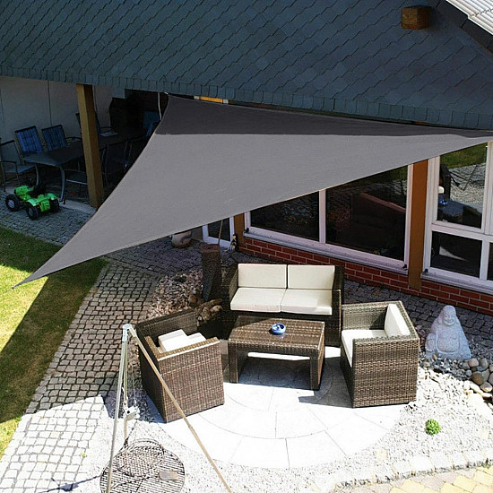 Neperšlampamas tentas su saulės apsauga 3x3x3 m  pilkos spalvos MultiGarden