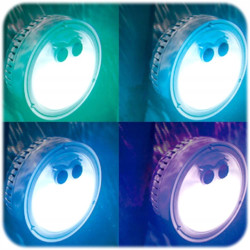 Daugiaspalvė baterijomis maitinama LED lempa, skirta SPA INTEX 28503