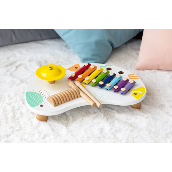 Stalas su muzikos instrumentais: cimbolai +18 m Muzikos instrumentai ECOTOYS