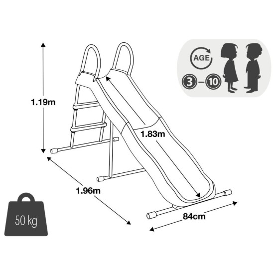 Vaikiška čiuožykla 183 cm  44106 INTEX