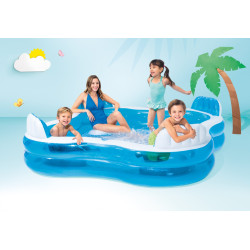 Pripučiamas baseinas su sėdynėmis 229 x 229 cm