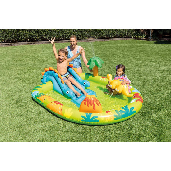 Pripučiamas vaikų baseinas su vandens žaidimų aikštele INTEX 57166