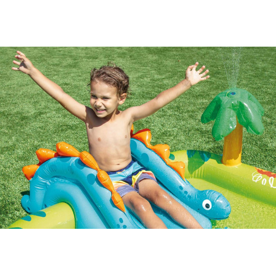 Pripučiamas vaikų baseinas su vandens žaidimų aikštele INTEX 57166