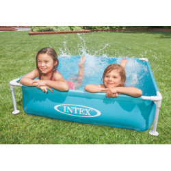 Kvadratinis vaikų baseinas su rėmu 122 x 122 x 30 cm INTEX 57173
