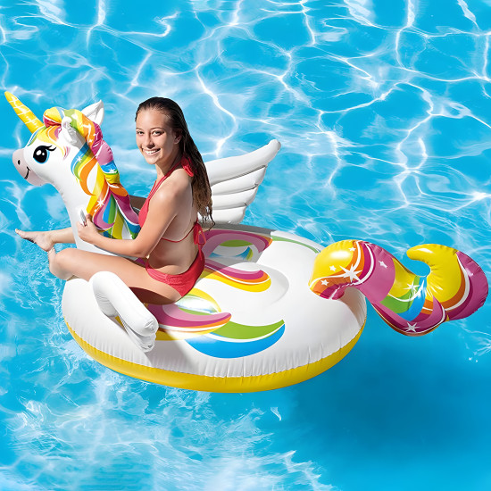 Pripučiamas rožinis čiužinys Intex 57561