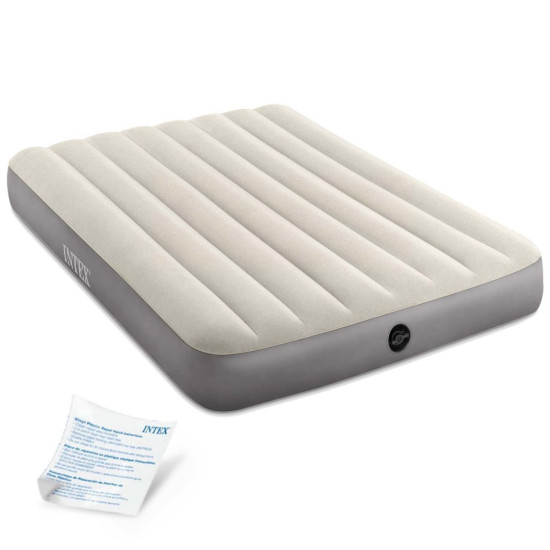 Inflatable Sleeping Mattress Double Bed 191x137 cm Beige INTEX 64102 Pripučiami čiužiniai INTEX