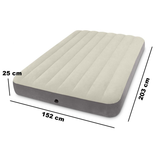 Velūrinis pripučiamas čiužinys 203 x 152 cm INTEX 64103 Pripučiami čiužiniai INTEX