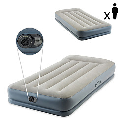 Yhden hengen puhallettava patja 191 x 99 cm, mukana pumppu, INTEX 64116ND