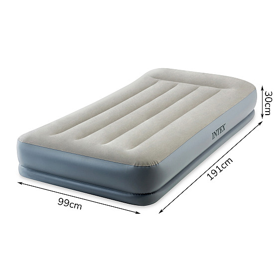 Vienvietis pripučiamas čiužinys 191 x 99 cm su siurbliu INTEX 64116ND