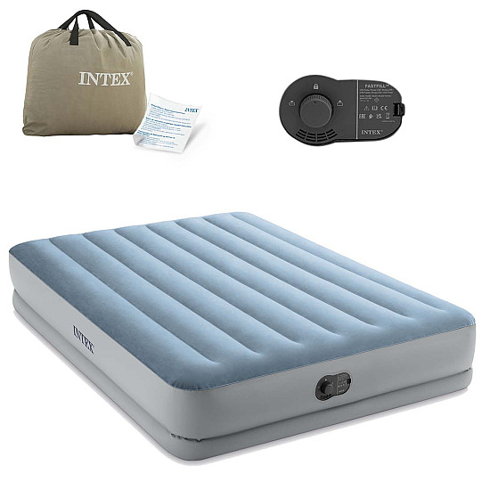 Large Double Inflatable Mattress, 203x152x36 cm, INTEX 64159