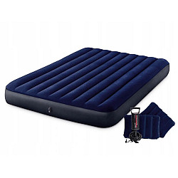 Pripučiamas dvivietis čiužinys 203x152 cm su pagalvėmis INTEX 64765
