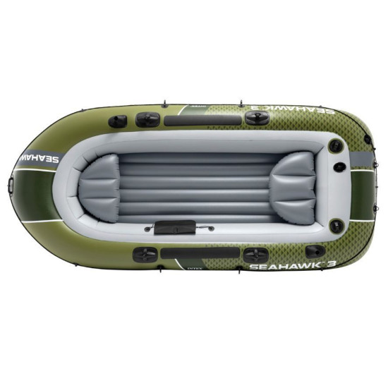 Pripučiamas valtis 3 asmenims, su siurbliu ir 2 irkliais INTEX 66333