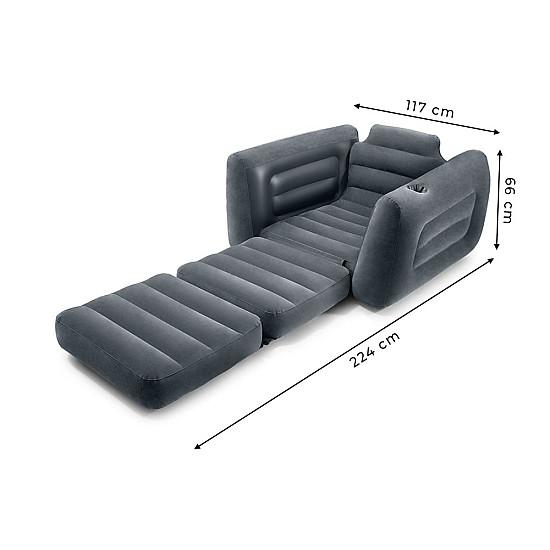 Ilmatäytteinen tuoli/patja 2-in-1 221 x 107 x 66 cm INTEX 66551NP