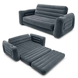 Pripučiama pilka sofa-lova 2-in-1 INTEX 66552NP