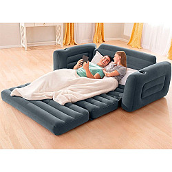 Pripučiama pilka sofa-lova 2-in-1 INTEX 66552NP
