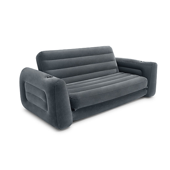 Pripučiama pilka sofa-lova 2-in-1 INTEX 66552NP