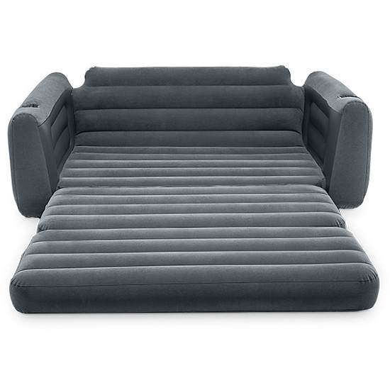 Pripučiama pilka sofa-lova 2-in-1 INTEX 66552NP