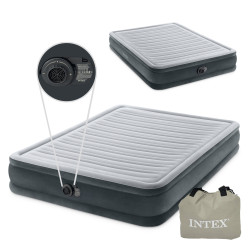 Ilmatäytteinen patja sisäänrakennetulla pumpulla, 203 x 152 cm – kahden hengen sänky INTEX 67770ND
