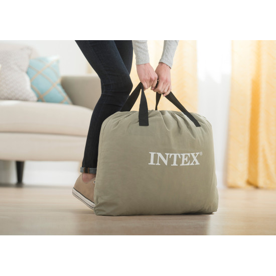 Pripučiamas čiužinys su įmontuotu siurbliu, 203 x 152 cm INTEX 67770 Pripučiami čiužiniai INTEX