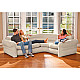 Pripučiama keturvietė kampinė sofa 257x203x76 cm INTEX 68575