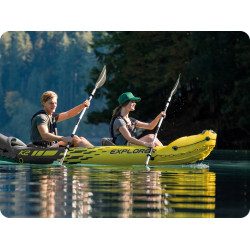 Dviventis aliuminis kajako irklas 218 cm INTEX 69629