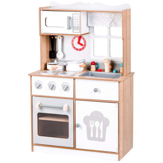 Didelė medinė vaikiška virtuvė Vaikams ECOTOYS
