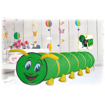 Green foldable tunnel for children
