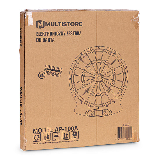 Elektroninė dartų lenta su LCD ekranu 38 cm