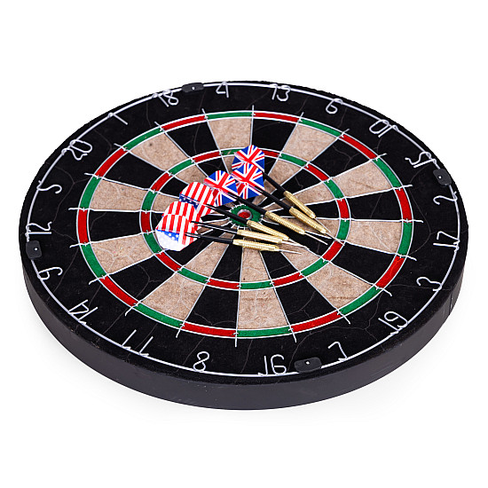 Sizal-darttaulu (46 cm) ja 6 darts-nuolta