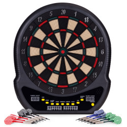 Elektroniczna tarcza do rzutek z wyświetlaczem LCD, 48 cm