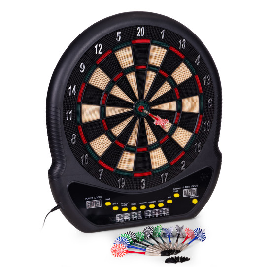 Elektroninė dartų lenta su LCD ekranu, 48 cm
